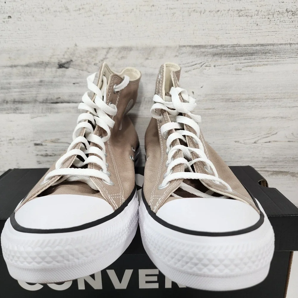 Converse Chuck Taylor All Star High Top Mens 12 Khaki Canvas Sneakers NWB - Picture 3 of 7